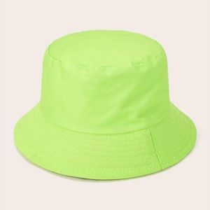 Lime green bucket hat